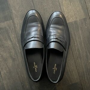 Louis Vuitton Black Leather Kensington Loafer